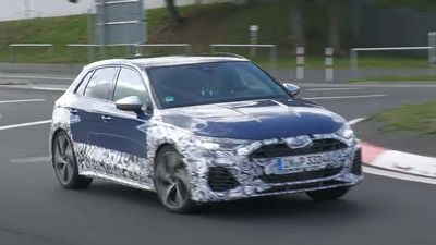 2024 Audi S3 Sportback Spied Hiding Facelift During Nürburgring Test