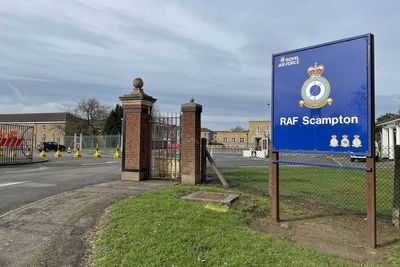 Four people arrested during protest over use of RAF Scampton to house migrants