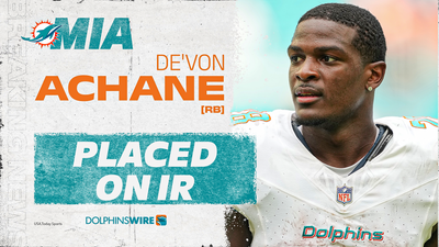 Dolphins place RB De’Von Achane on IR