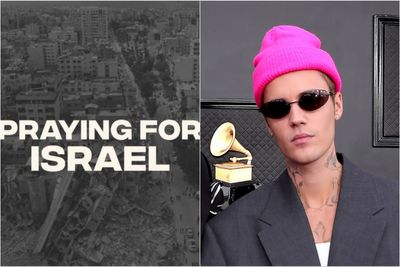 Justin Bieber shares then deletes post in support of Israel featuring image of Gaza destruction