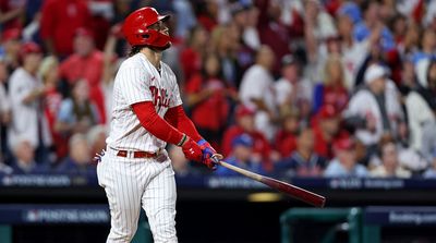 The Phillies Posted the Most Savage Photo of Bryce Harper Staring Down Orlando Arcia After Home Run