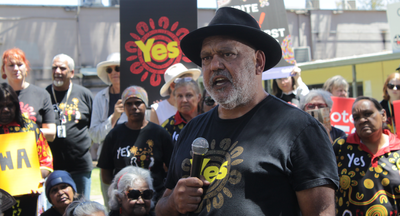 ‘Shows you why we need a Voice, doesn’t it?’: Rachel Perkins and Noel Pearson in NT