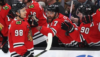 Connor Bedard scores first goal but Blackhawks lose to Bruins