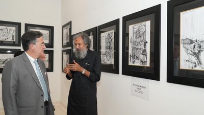 A glimpse into 1970s France: Thota Tharani’s timeless sketches on exhibit