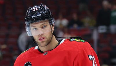 Blackhawks notes: Taylor Hall injured, ruled week-to-week after hit by Brandon Carlo