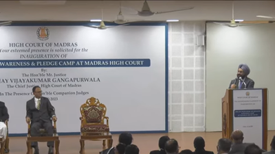 Madras High Court Chief Justice inaugurates organ donation awareness camp in court campus