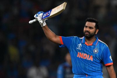 India captain Rohit Sharma sets extraordinary record in World Cup match against Afghanistan