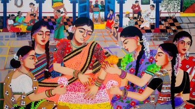 Hyderabad-based artist Anjani Reddy’s nostalgic works evoke the Dasara spirit