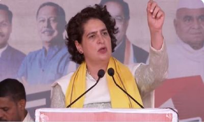 Priyanka Gandhi hits out at Shivraj govt in MP rally; Says,'BJP snatched rights given to you by Congress'