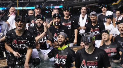 D-Backs Celebrated Like Kids in Chase Field Pool After Ousting Dodgers