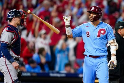 Castellanos hits 2 homers, powers Phillies past Braves 3-1 and into NLCS for 2nd straight season