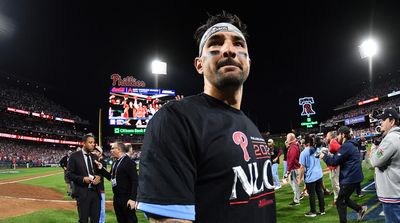 Nick Castellanos Dropped the Most Casual F-Bomb After Phillies Clinched NLCS Berth