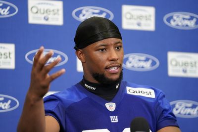 Giants’ Saquon Barkley Doubles Down on Decision to Engage Fan Who Heckled Daniel Jones