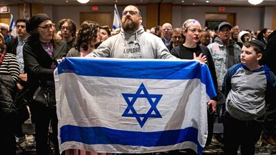 Watch: Jewish community leaders in Washington lead pro-Israel rally near White House