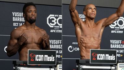 UFC Fight Night 230 video: Sodiq Yusuff, Edson Barboza make weight in Las Vegas