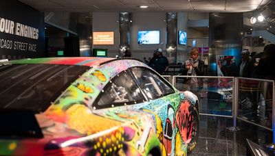 Custom-painted NASCAR show car unveiled at Museum of Science and Industry