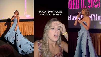 These Clips Of Swifties Melting As Taylor Rocks Up To Multiple Eras Tour Screenings Are Gold