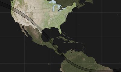 ‘Ring of fire’ visible in parts of US as crowds gathered to watch annular eclipse