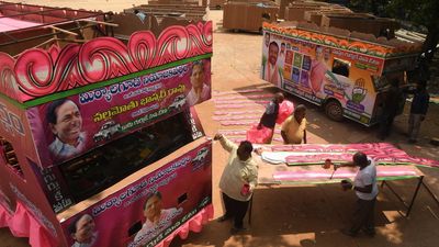Ahead of Telangana Assembly polls, parties rev up campaign vehicles