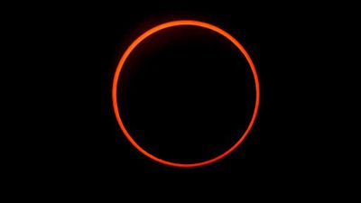 Skygazers watch ‘Ring of Fire’ eclipse over Western Hemisphere