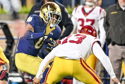 Notre Dame rolling against USC as Caleb Williams throws 3 interceptions