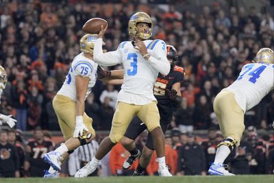 UCLA’s Dante Moore throws pick-six for third straight game