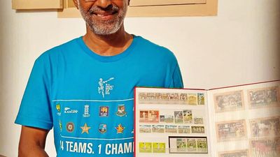 Priest showcases a collection of over 1,600 stamps on cricket