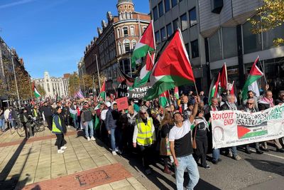 Thousands take part in pro-Palestinian rally in Belfast