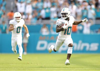 WATCH: Dolphins’ Tua Tagovailoa hits Tyreek Hill for his third TD vs. Panthers