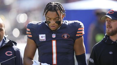 Justin Fields Exits Bears Game With Injury After Being Sacked by Vikings