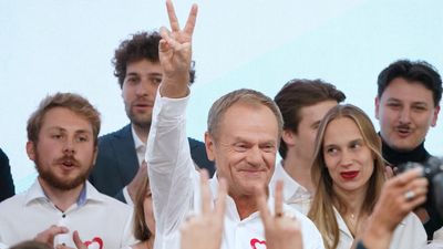Poland's opposition leader Tusk declares win as exit polls show conservatives losing majority
