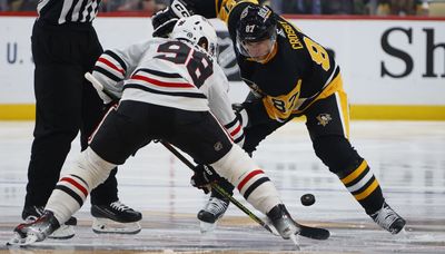 With three rookie centers, Blackhawks struggling mightily on faceoffs