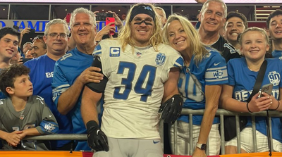 Alex Anzalone Brought His Parents to Lions-Bucs Game After Their Return From Israel