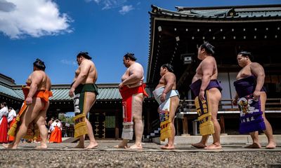Weighty issue: Japan Airlines lays on extra plane after sumo wrestlers make aircraft too heavy to fly