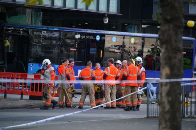 Horror bus crash in Manchester Piccadilly Gardens as vehicle ploughs into shop