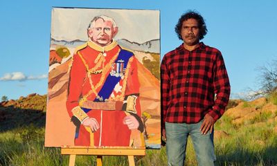 ‘I see myself as a royal’: artist Vincent Namatjira on colonialism, satire and his great-grandfather’s legacy