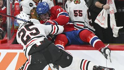 Blackhawks notes: Canadiens’ Kirby Dach injured long-term by Jarred Tinordi hit