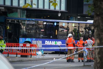 Woman ‘critical’ in hospital as Manchester bus crash driver arrested