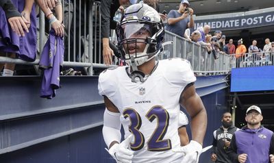 Ravens safety Marcus Williams is week to week with a hamstring injury