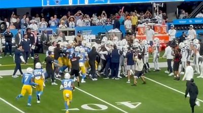 Cowboys and Chargers Break Into Pregame Brawl with Punches Thrown