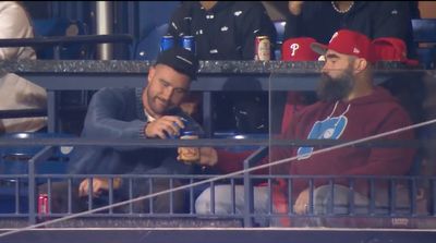 Phillies Fans Go Crazy Over Jason and Travis Kelce’s Appearance on Scoreboard At NLCS Game 1