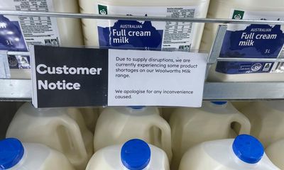 Woolworths working on ‘contingency plans’ for milk supply as Victorian dairy workers strike