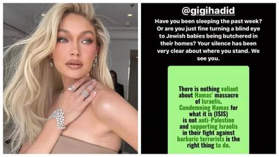 Israeli government criticizes Gigi Hadid's post supporting Palestine; faces backlash from model's fans