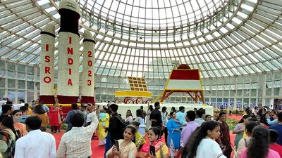 Showstopper of 2023 Dasara flower show in Mysuru is Chandrayaan-3