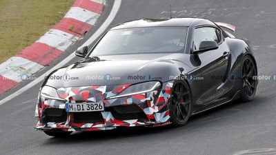 2025 Toyota Supra GRMN Makes Spy Photo Debut Riding Low