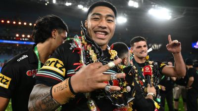 Panthers' Leota goes from washing cars to GF weapon