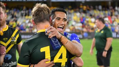 Kangaroos beat Samoa, tyro Faalogo stars for losers