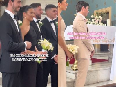 Bride and groom go viral for breaking wedding tradition - and their followers love it