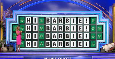 A Wheel of Fortune puzzle featured the funniest quote from Barbie