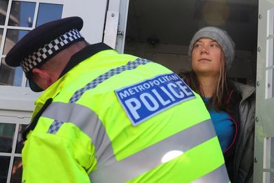 Greta Thunberg charged with public order offense in UK after arrest outside oil industry conference